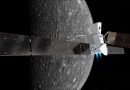 Sonda ESA-BepiColombo nad Merkúrom (Zdroj: ESA)