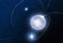 Neutronové hvězdy mají mimořádně silná magnetická pole. Umělecká představa: ESO/L.Calçada.