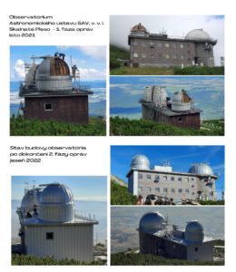 Observatorium má novú strechu. Zdroj: V. Dubjel, AsÚ SAV, v. v. i.