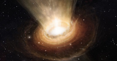 Dva prstence kolem černých děr? Mohla by za ně skrytá hmota! Umělecká představa superhmotné černé díry v centru galaxie NGC 3783. Vnitřní akreční disk obklopuje vnější slabší prstenec hmoty. Zdroj: ESO/M. Kornmesser.