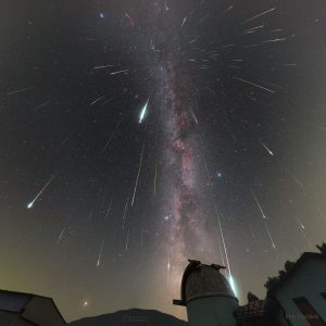 Meteorický roj: Perzeidy z Persea. Foto: Petr Horálek/FÚ v Opavě.