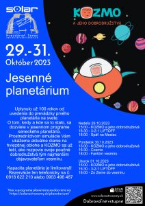 Jesenne Planetárium v Senci 2023