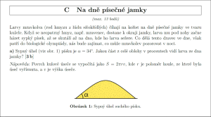 Ukázka netradičního zadání jedné z teoretických úloh. Zdroj: David Němec/FÚ v Opavě.