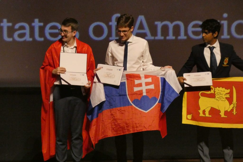 Vladimír Slanina na Medzinárodnej astronomickej olympiáde 2025. Foto: SAV