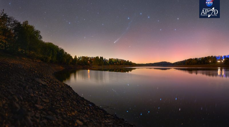 Snímek dne NASA. Hledání komety Lemmon 20. října 2025. Foto: P. Horálek/FÚ v Opavě.