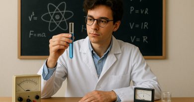 Soutěž Fyziklání Online se uskuteční 26. listopadu 2025 Mladý fyzik - ilustrační obrázek. Zdroj: ChatGPT.