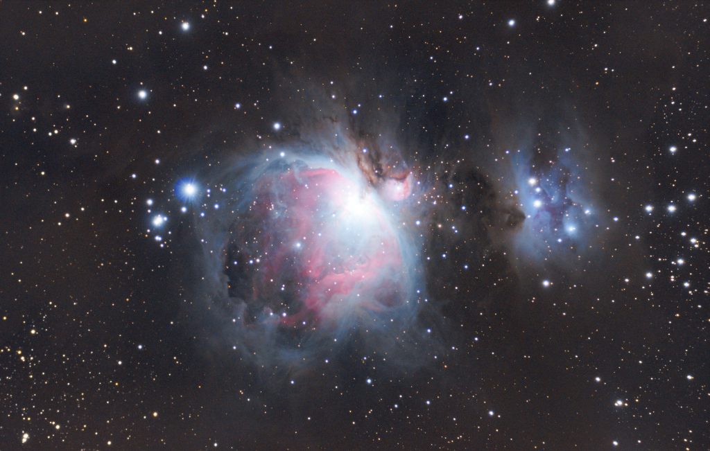 Velká mlhovina v Orionu zachycená teprve 15letým astrofotografem Matějem Merunkou přímo z Jablonce nad Nisou.