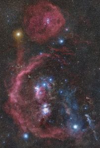 Mlhoviny v Orionu. Foto: Jakub Kuřák/KaL, Petr Horálek/FÚ v Opavě. Mlhoviny v Orionu. Foto: Jakub Kuřák/KaL, Petr Horálek/FÚ v Opavě.