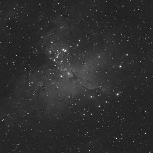 Orlí mlhovina M16, Sloupy stvoření. Foto: Matěj Merunka/KaL.